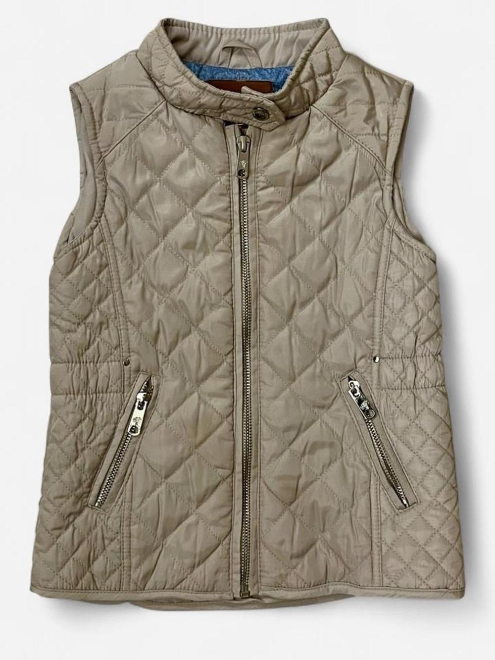 Zara Girls Lightweight Quilted Zip-Up Vest